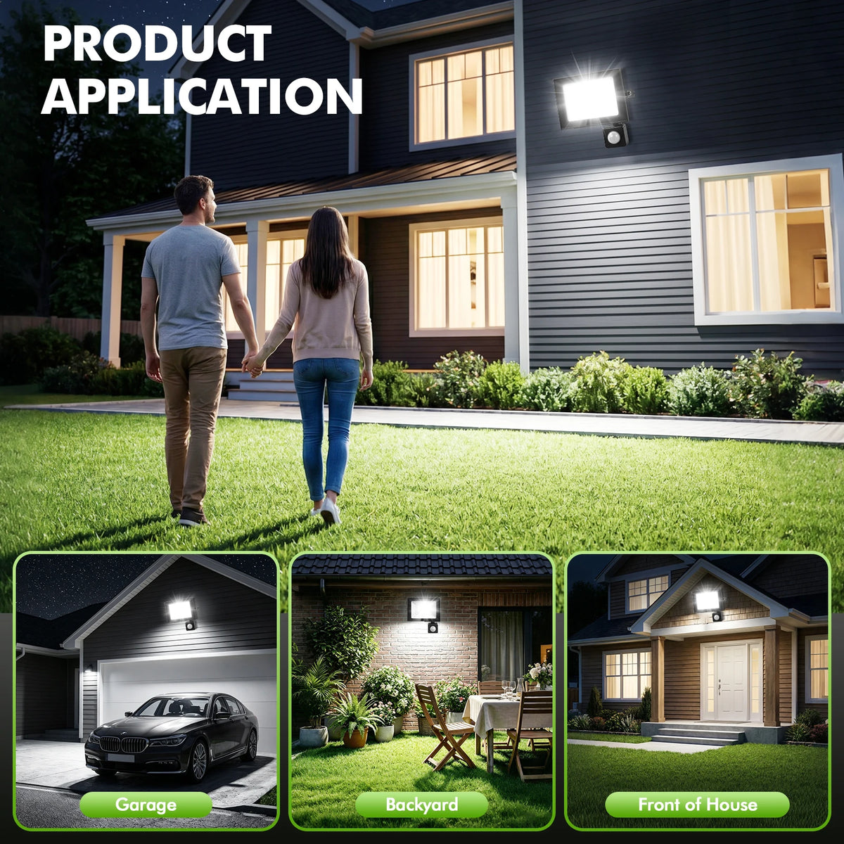 Motion Sensor LED Flood Light With Dusk To Dawn Protection
