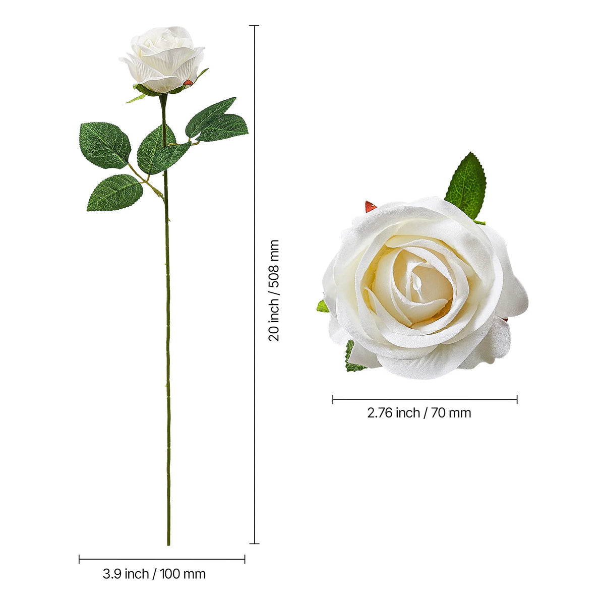 SucceBuy Artificial Foam Roses for Weddings and Home Decor