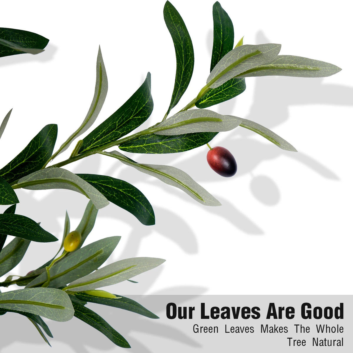 Olitree Artificial Olive Tree With Natural Trunk And Lifelike Fruit