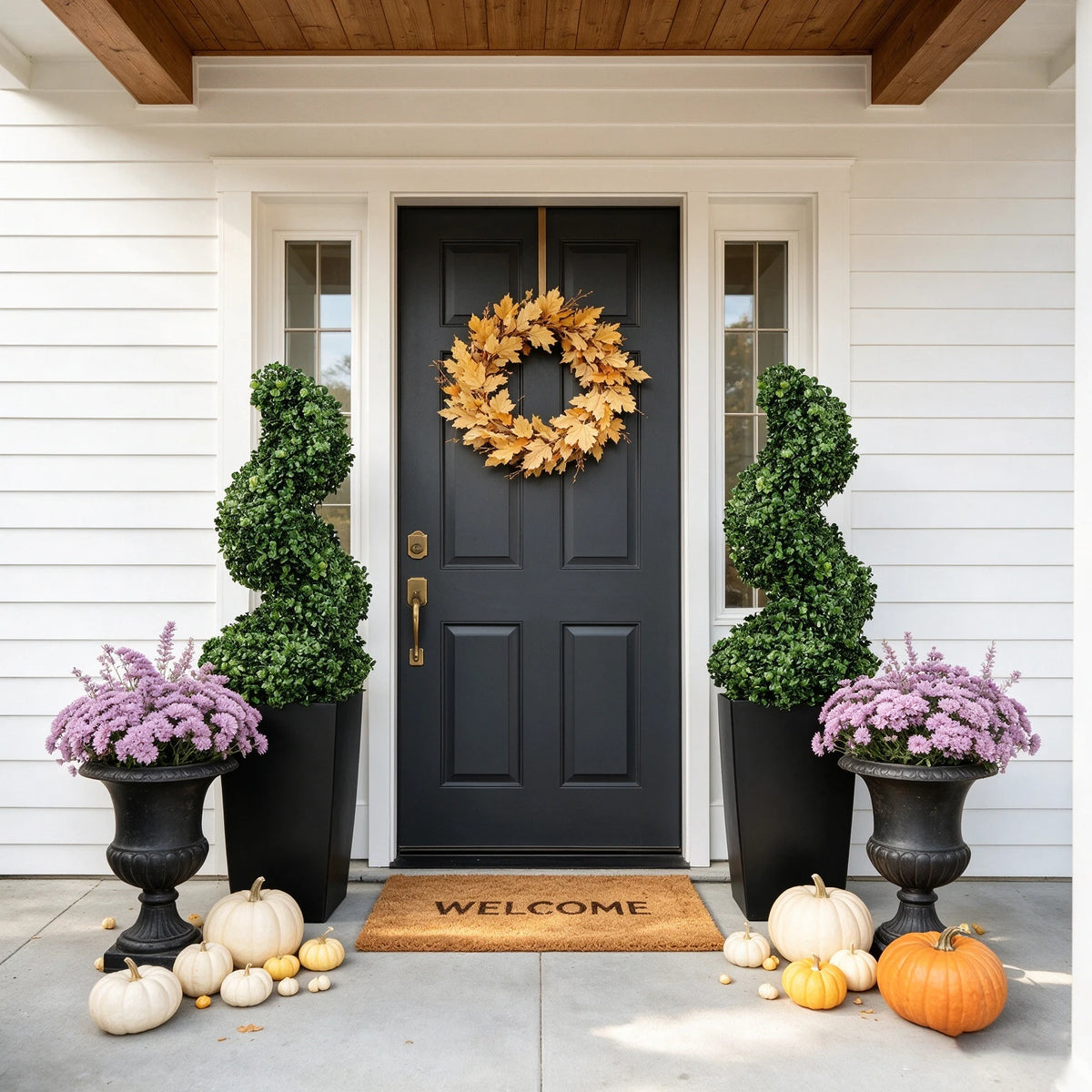 Olitree Artificial Boxwood Spiral Topiary Trees With Planters Indoor Outdoor