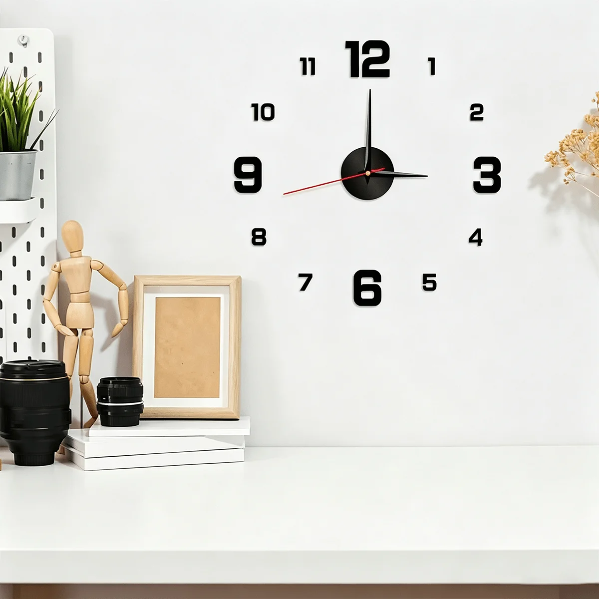 Glow In The Dark DIY Wall Clock Decorative Silent Design