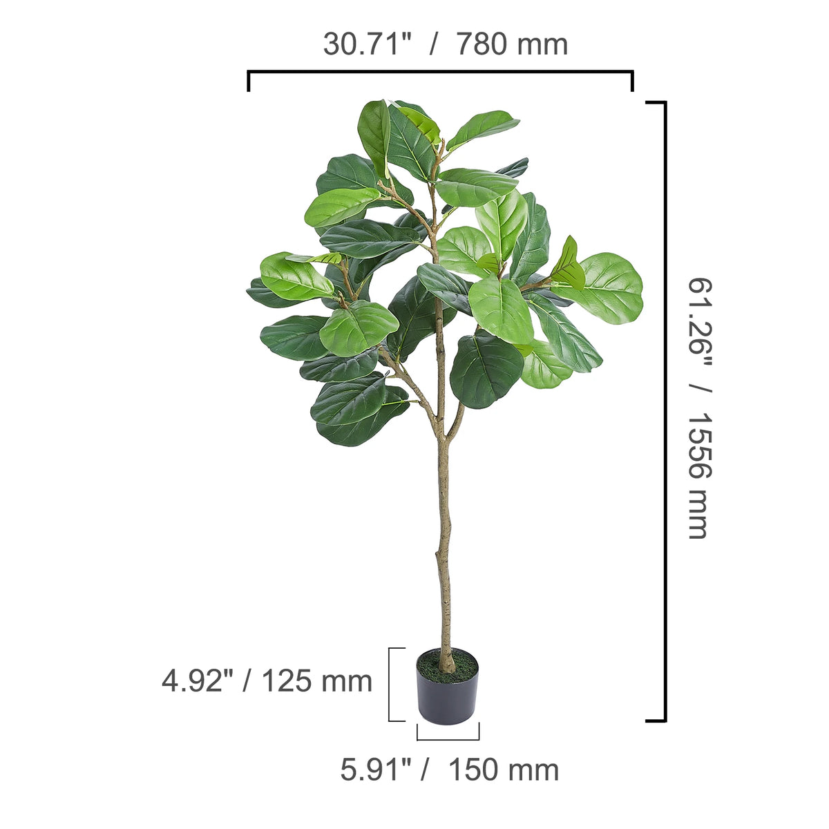 SucceBuy Artificial Olive Tree With Secure Anti Tip Protection