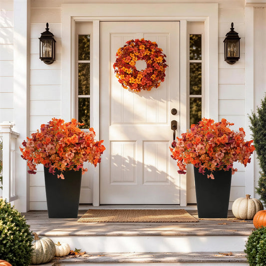 Artificial Daisy Flowers in Planters for Outdoor Garden Patio Decor