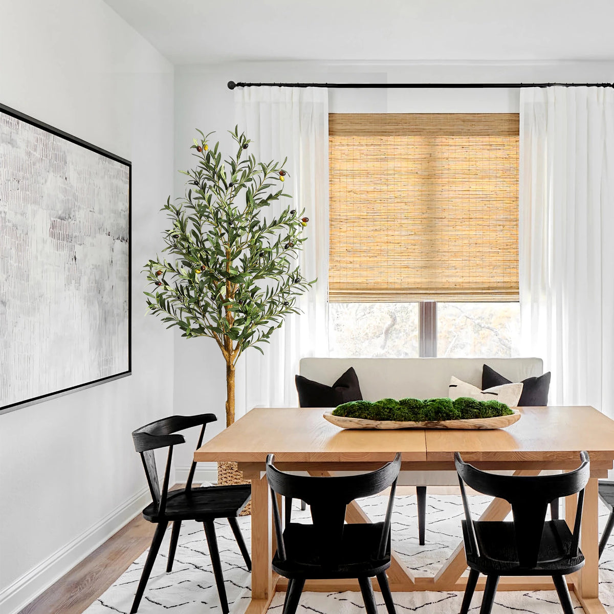 HiMISS Artificial Olive Tree for Home and Garden Decor