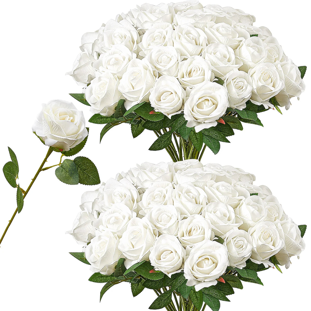 SucceBuy Artificial Foam Roses for Weddings and Home Decor