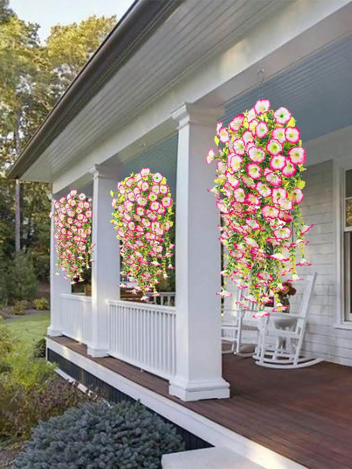 Artificial Eucalyptus Vine UV Resistant Greenery for Outdoor Home Decor