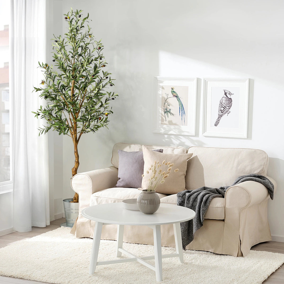 HiMISS Artificial Olive Tree for Home and Garden Decor