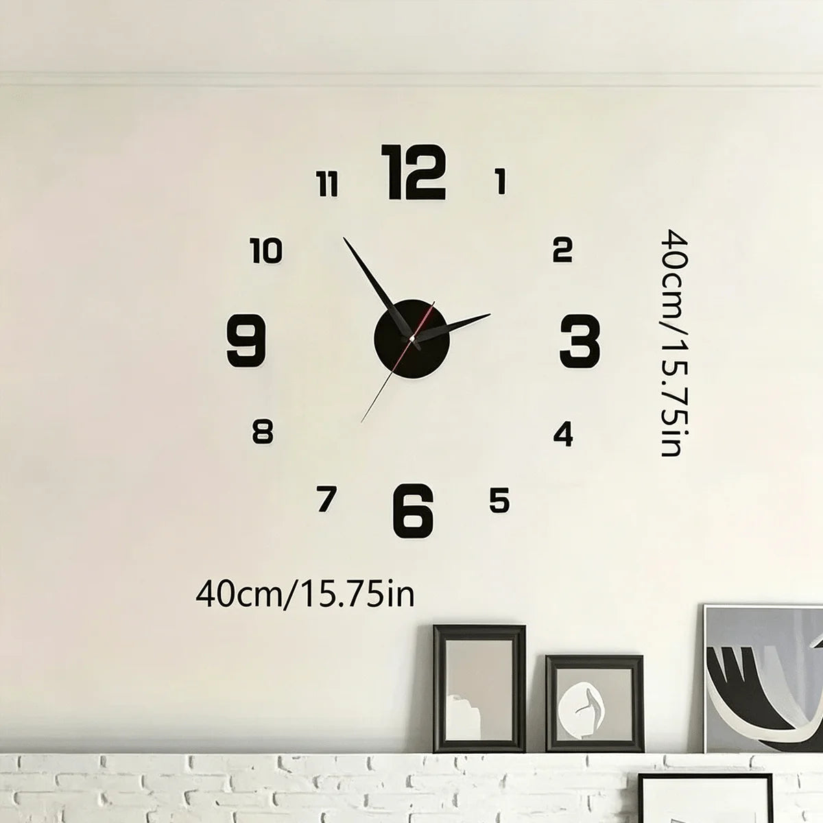 Glow In The Dark DIY Wall Clock Decorative Silent Design
