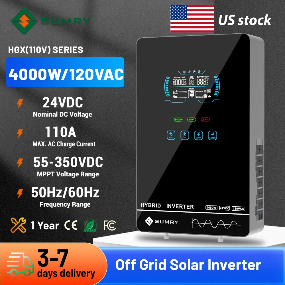 SUMRY Hybrid Off Grid Solar Inverter With MPPT Charger
