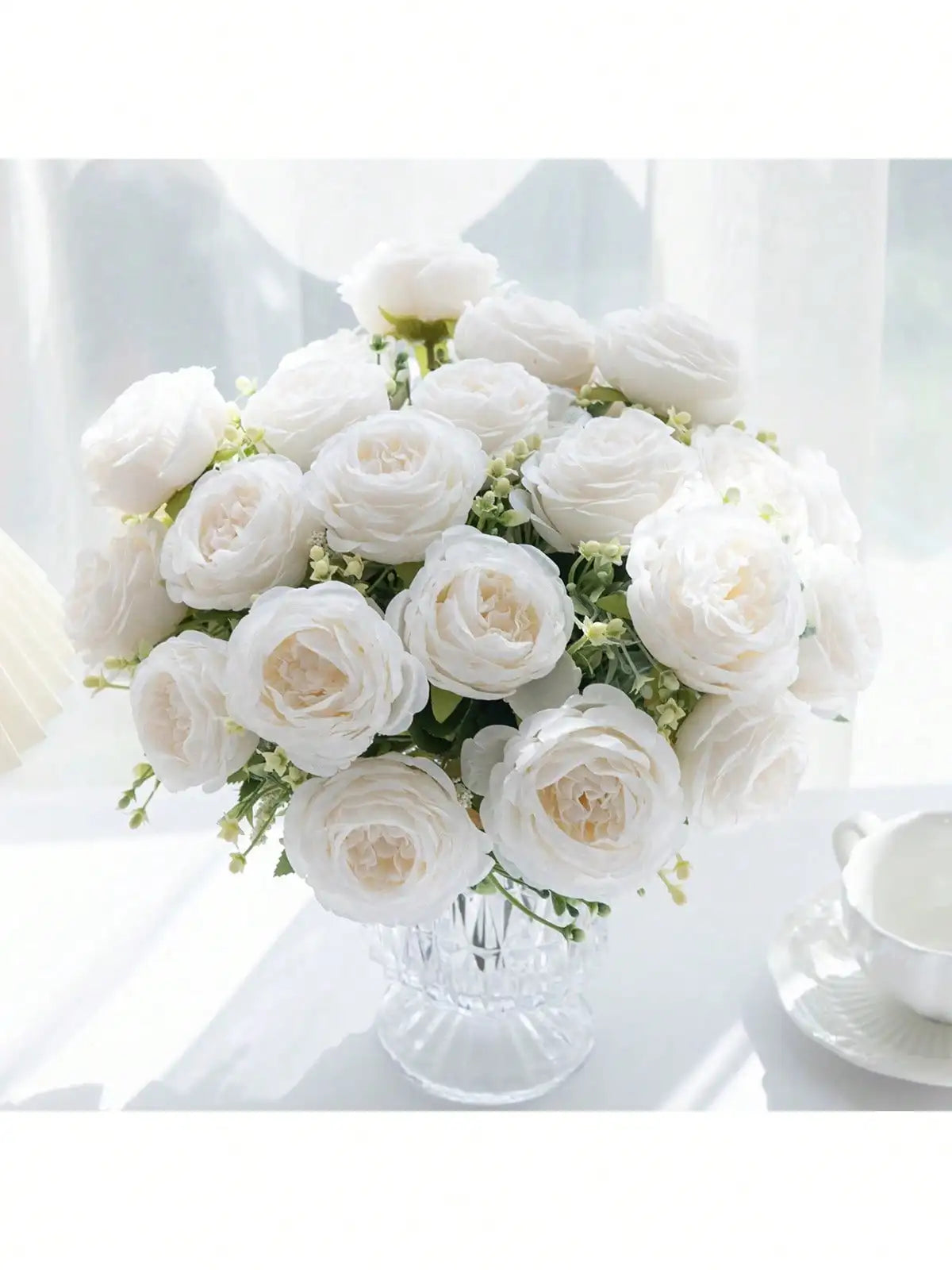 Artificial Peony Flowers UV Resistant Real Touch Wedding Decor