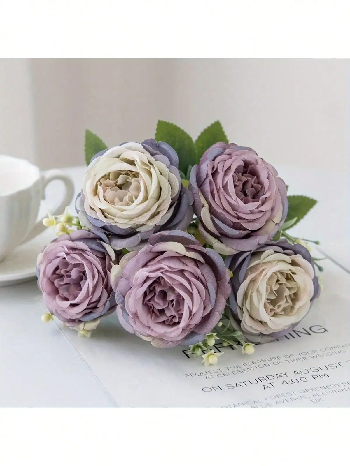 Artificial Peony Flowers UV Resistant Real Touch Wedding Decor