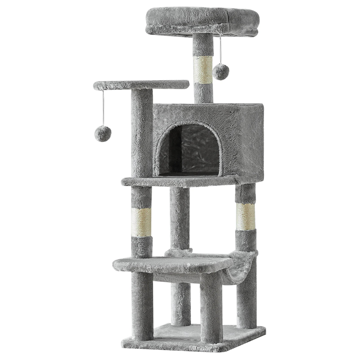 JHK Multi-Level Cat Tree With Sisal Scratching Posts Cat Condo
